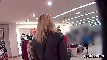 czech shopping cuttie in blonde mall spied Brazilia brother and sister