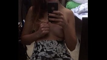 slick the with plays girl in her front mirror of pussy Wamen and bbw