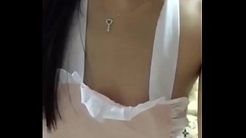 asian mirror amateur Husband watch wife have black